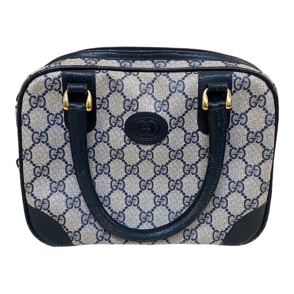 Gucci Handbags - VINTAGE Gucci Blue Monogram GG Handbag